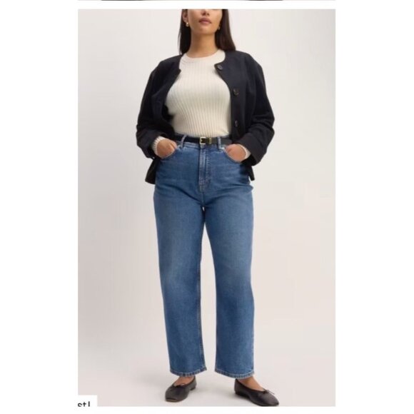 EVERLANE The Curvy Way High Jean medium wash women’s 32R organic sustainable - Picture 1 of 11
